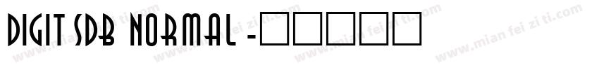 DigitsDB Normal字体转换